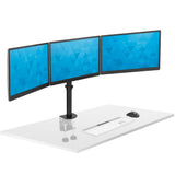 Full Motion Triple Monitor Desk Mount | 24" to 32" Monitors - Mount-It!