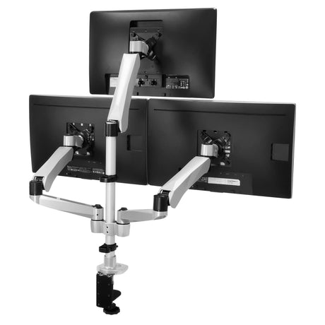 Full-Motion Triple Monitor Desk Mount - Mount-It!