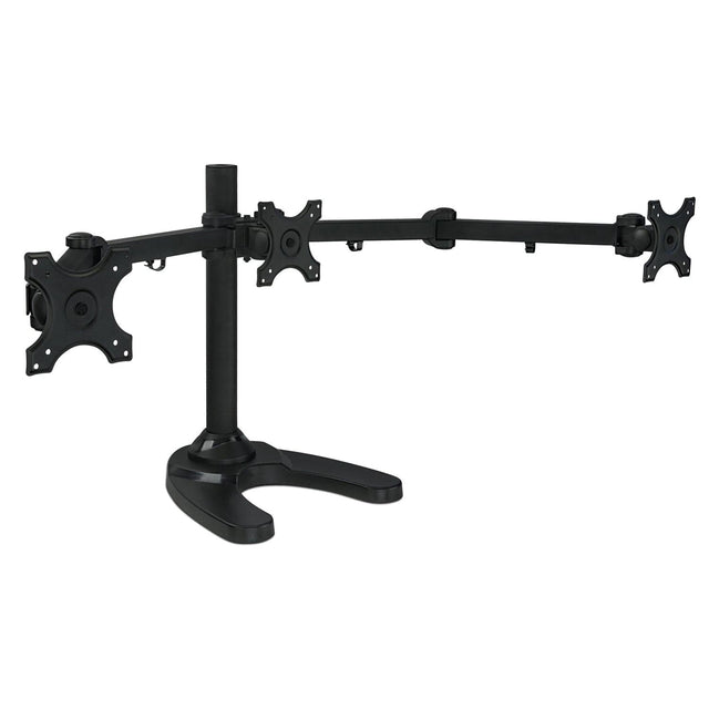 Full Motion Triple Monitor Desk Stand - Mount-It!