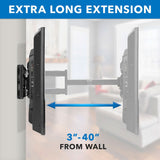 Full Motion TV Wall Mount with Extra Long Extension - Mount-It!