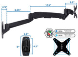 Fully Adjustable Monitor Wall Mount w/ Spring Arm - Mount-It!