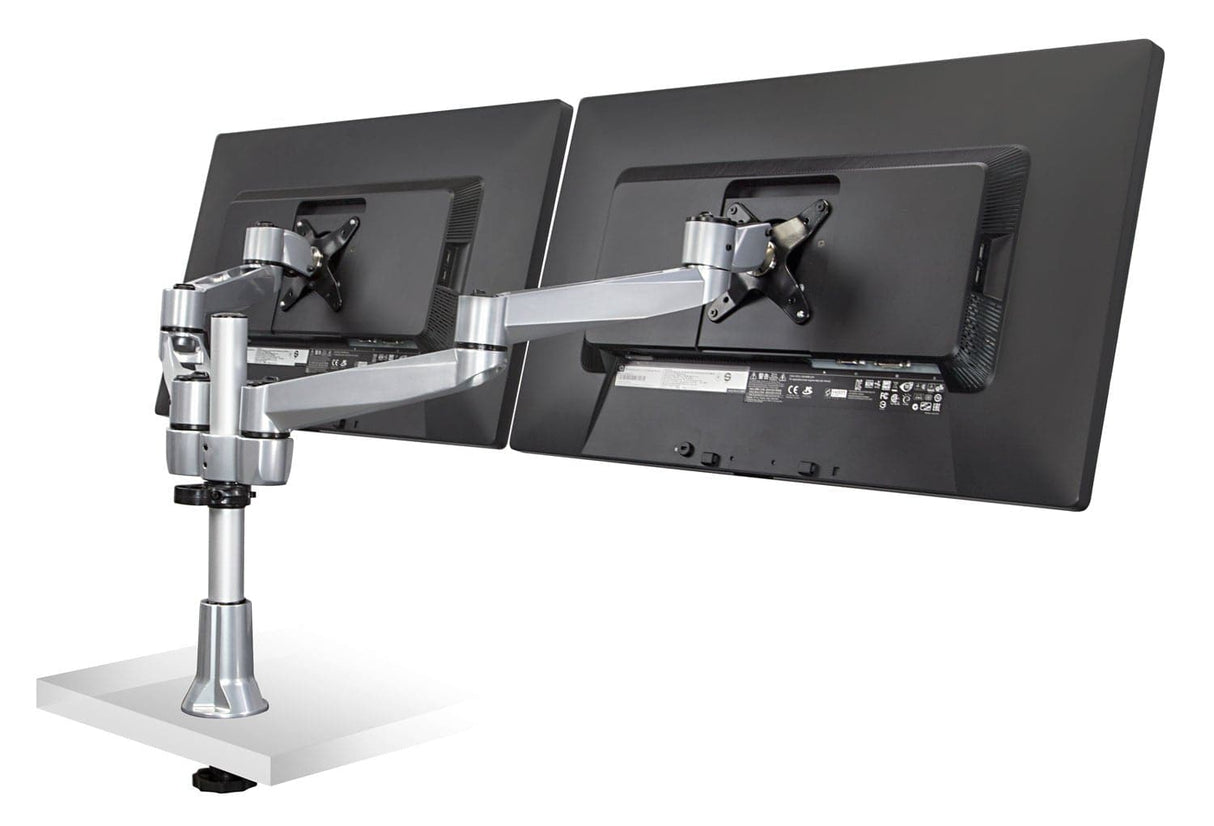 Heavy Duty Articulating Dual Monitor Desk Mount - Mount-It!