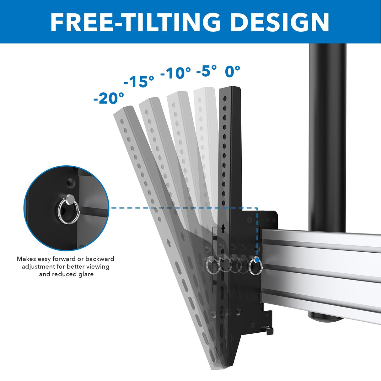 Heavy-Duty Dual TV Ceiling Mount - Mount-It!