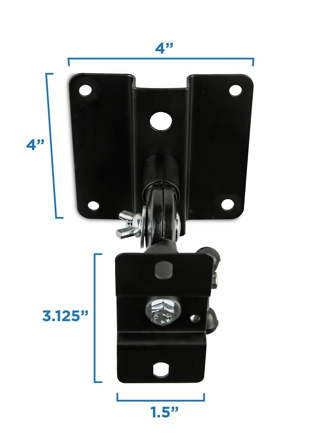 Heavy Duty Universal Speaker Mounts for Walls/Ceiling - Black - Mount-It!