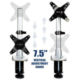 Height Adjustable & Articulating Single Monitor Desk Mount - Mount-It!