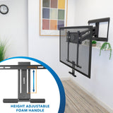 Height Adjustable Fireplace TV Mount with Gas Spring Arm - Mount-It!