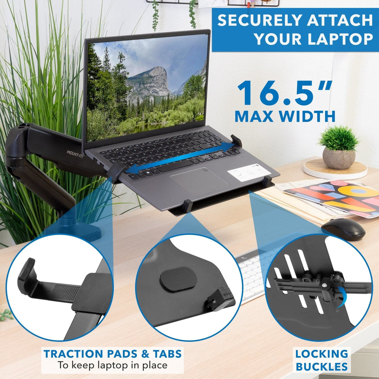 Height Adjustable Laptop Desk Mount - Mount-It!