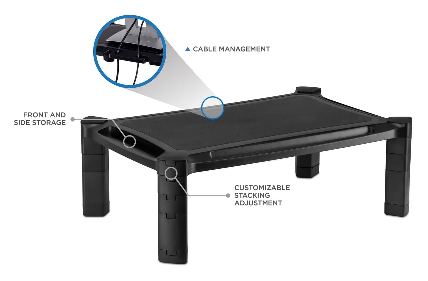 Height Adjustable Printer & Monitor Stand - Mount-It!