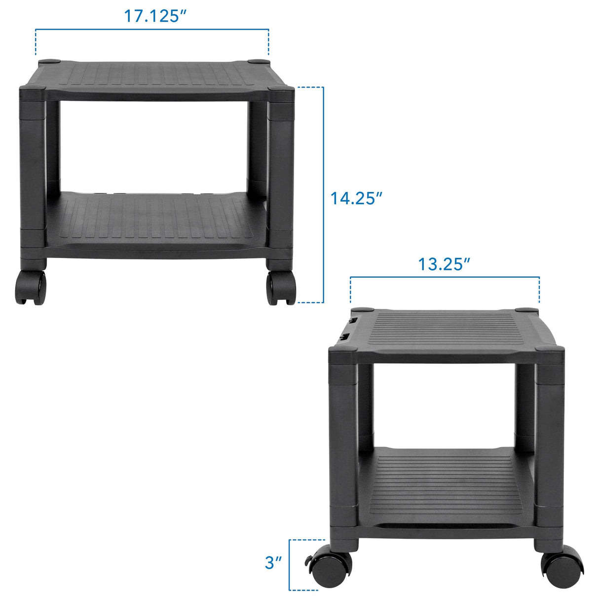 Height Adjustable Printer Stand With Wheels - Mount-It!