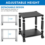 Height Adjustable Printer Stand With Wheels - Mount-It!