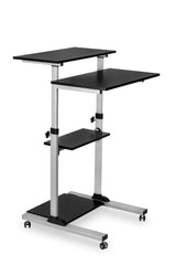 Height Adjustable Rolling Stand up Desk - Mount-It!