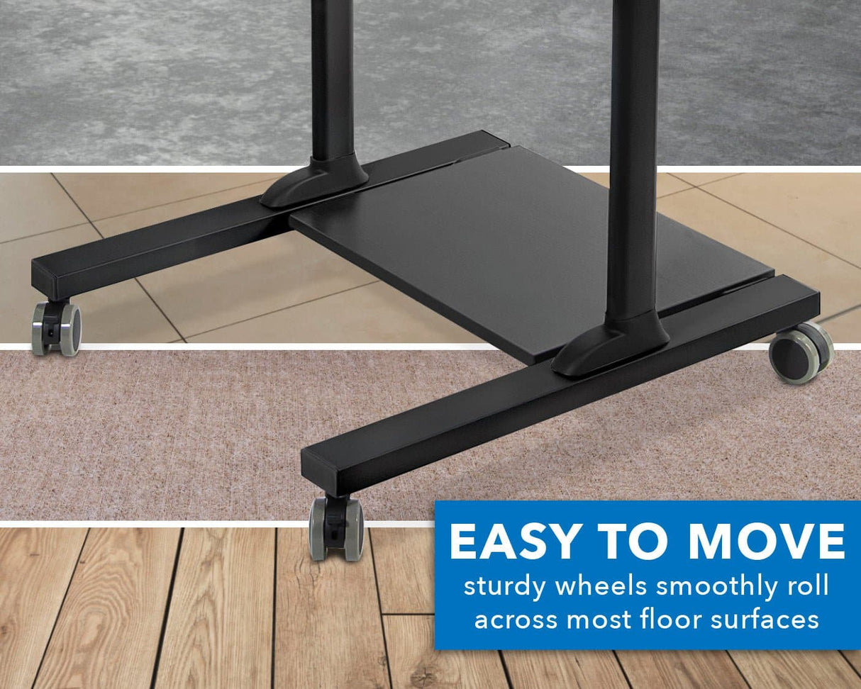 Height Adjustable Rolling Stand up Desk - Mount-It!