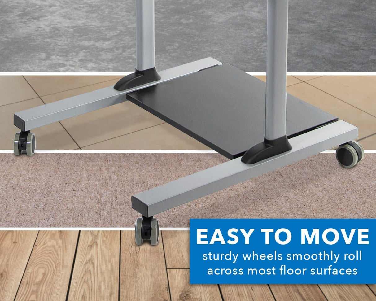 Height Adjustable Rolling Stand up Desk - Mount-It!