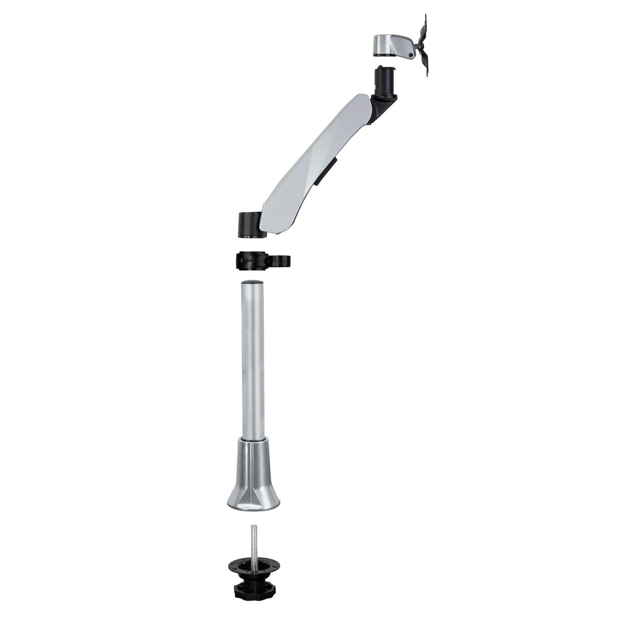 Height Adjustable Single Monitor Desk Mount - Mount-It!