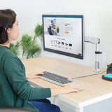 Height Adjustable Single Monitor Desk Mount - Mount-It!