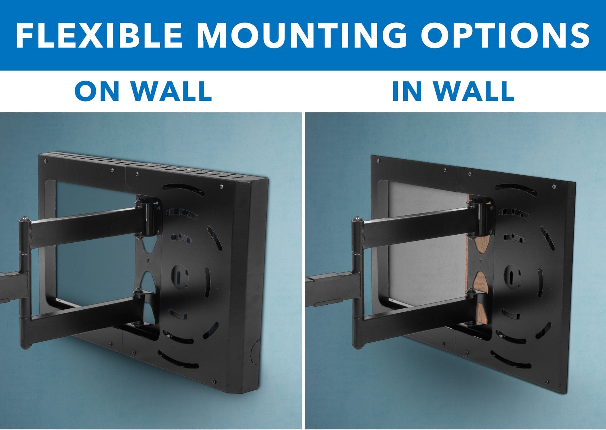 Hospitality TV Wall Mount With STB Enclosure - Mount-It!