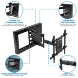 Hospitality TV Wall Mount With STB Enclosure - Mount-It!