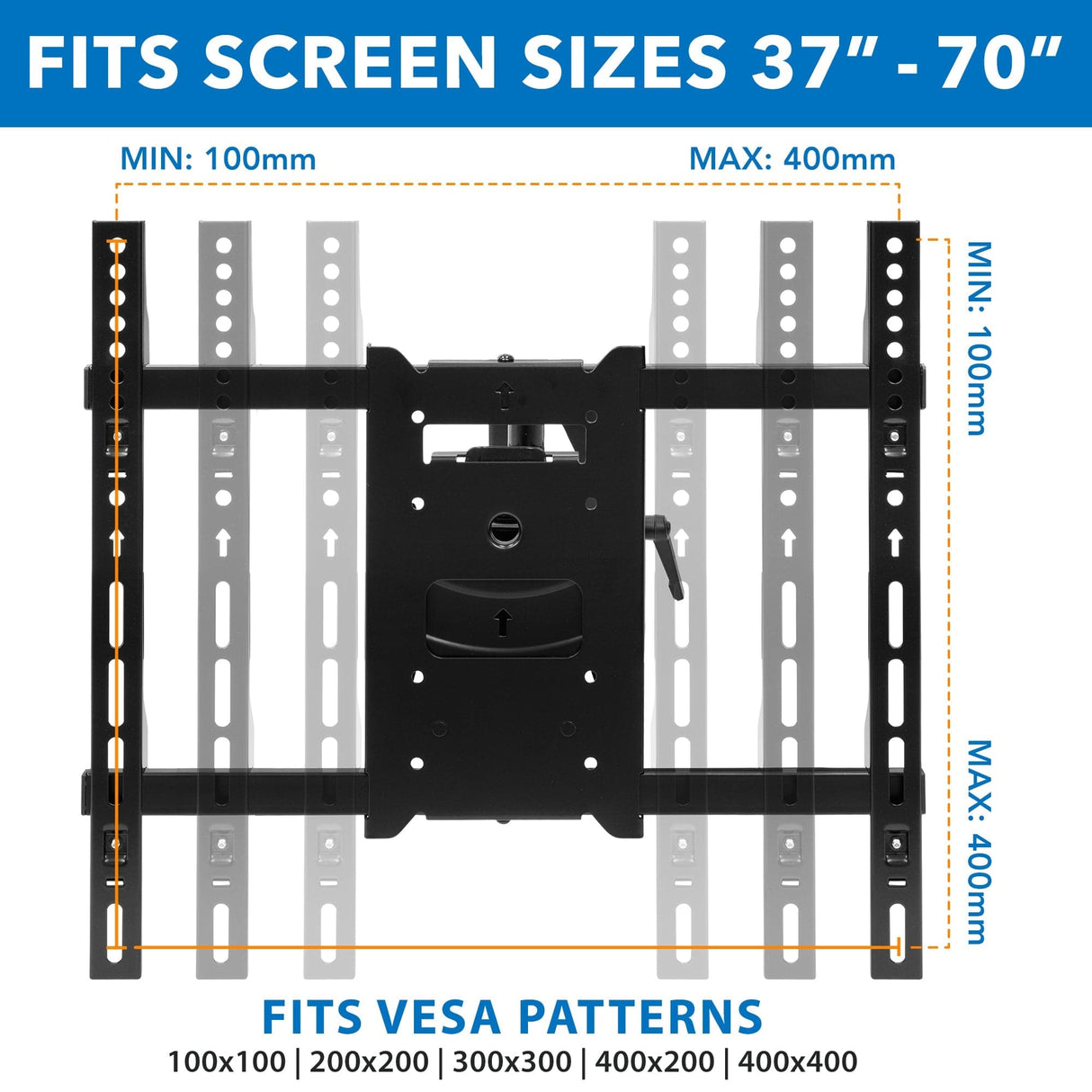 Hospitality TV Wall Mount With STB Enclosure - Mount-It!