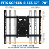 Hospitality TV Wall Mount With STB Enclosure - Mount-It!