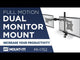 Full Motion Dual Monitor Desk Mount