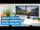 Dual Monitor Desk Mount for 13-27 Inch Screens