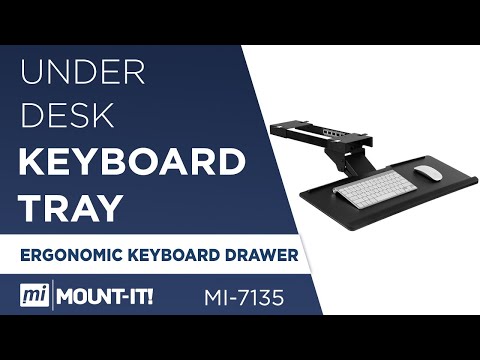 Under Desk Computer Keyboard and Mouse Tray