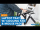 Laptop Tray w/ Cooling Fan & Mouse Pad