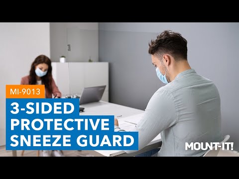 Foldable Countertop Protective Sneeze Guard | 27.5" W | 9.8" L