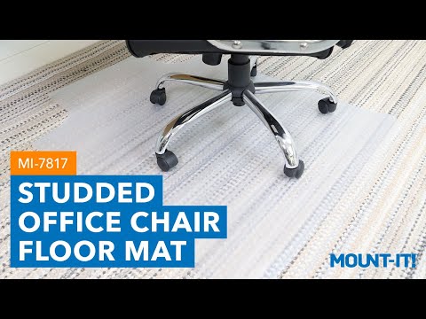 Clear Studded Office Chair Floor Protector