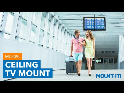 Full Motion Ceiling TV Mount with Long Extension