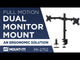 Full Motion Dual Monitor Desk Mount