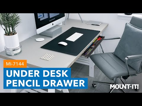Under Desk Slide Out Pencil Drawer