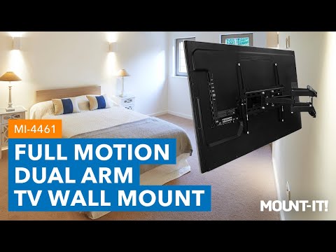 Full Motion Dual Arm TV Wall Mount w/ Extension
