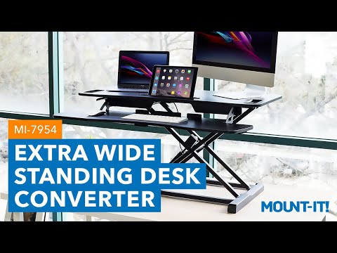 Extra Wide Standing Desk Converter