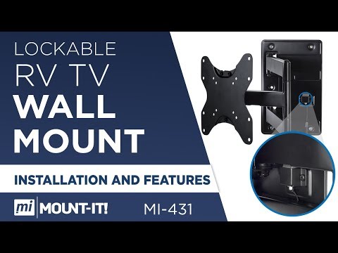 RV and Trailer TV Wall Mount with Lockable Arm