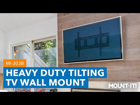 Heavy-Duty Tilting & Locking Low Profile TV Wall Mount