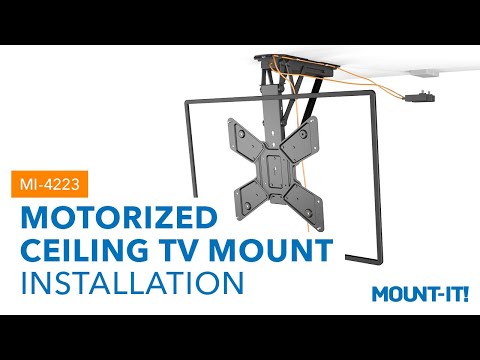 Retractable Motorized Ceiling TV Mount