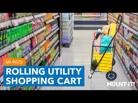 Small Rolling Utility Shopping Cart