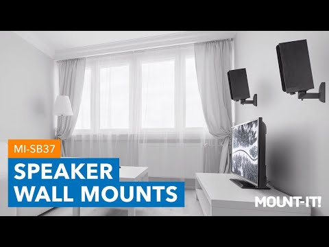 Speaker Wall Mounts w/ Sliding Clamps (pair)