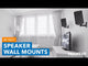 Speaker Wall Mounts w/ Sliding Clamps (pair)