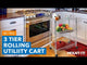 3-Tier Rolling Utility Cart