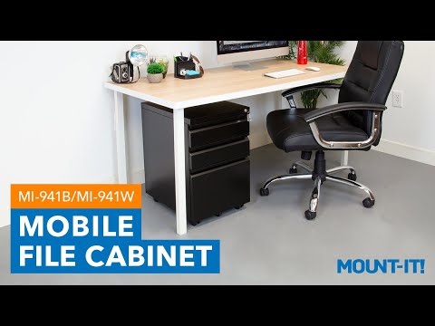 Mobile File Cabinet with 3 Drawers