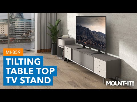 Universal Tilting Table Top TV Stand