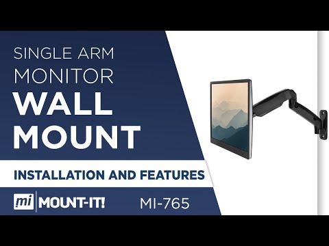 Single Monitor Wall Mount Arm