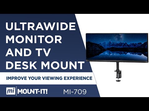 Ultra-Wide Single Monitor Desk Mount