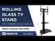 TV Rolling Cart with Two Shelves