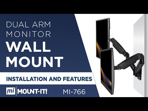 Dual Arm Monitor Wall Mount