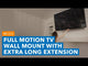 Full Motion TV Wall Mount with Extra Long Extension - TVs up to 80"