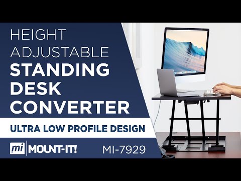 Height Adjustable X-Lift Standing Desk Converter