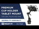 Carbon Fiber Cup Holder Tablet ELD Mount